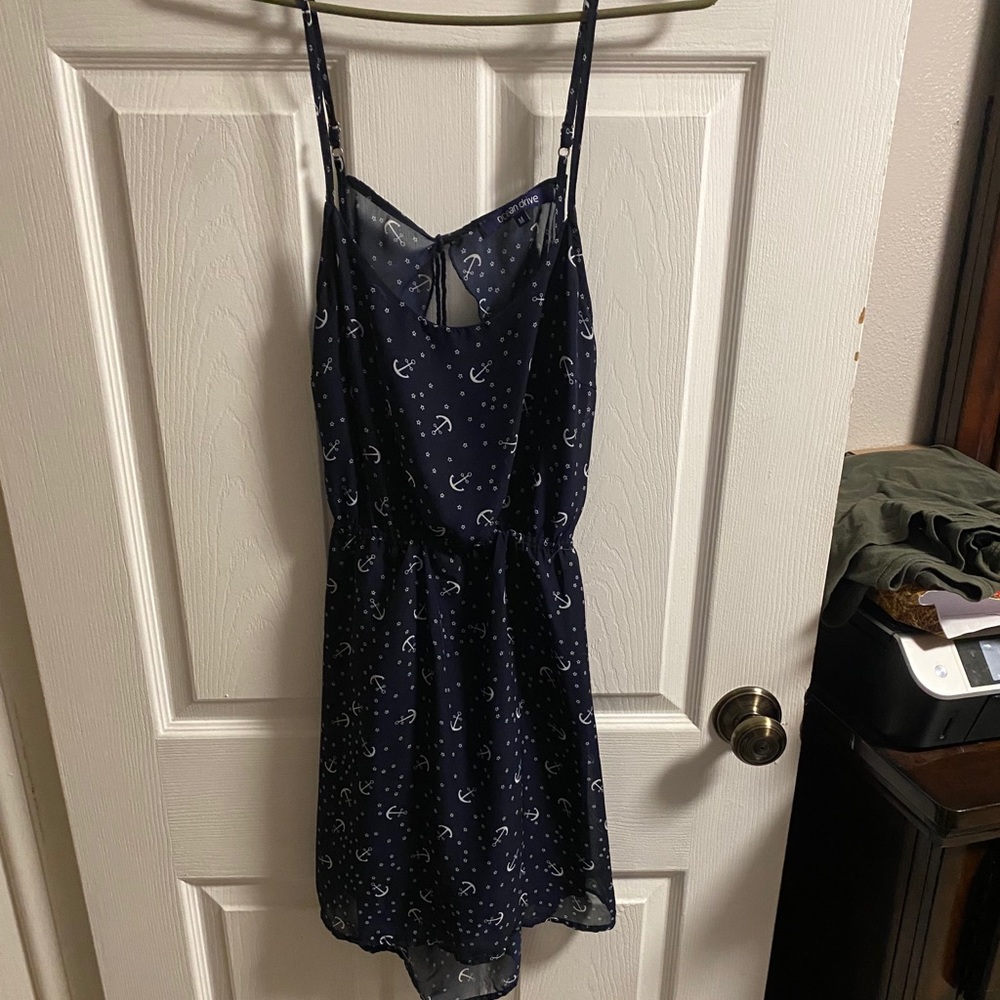 Anchor print dress